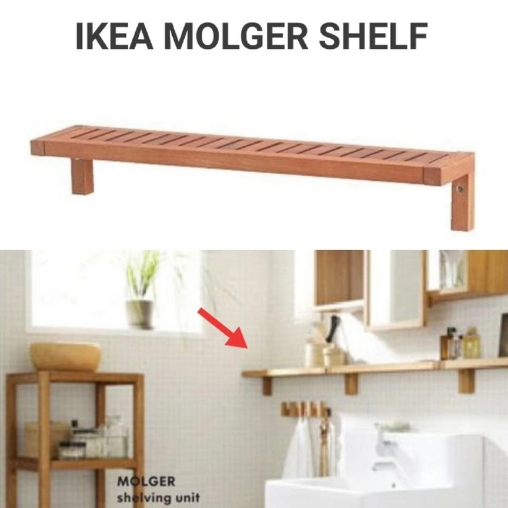 IKEA Bamboo Wall Shelf 60cm or 23 ½ " inches